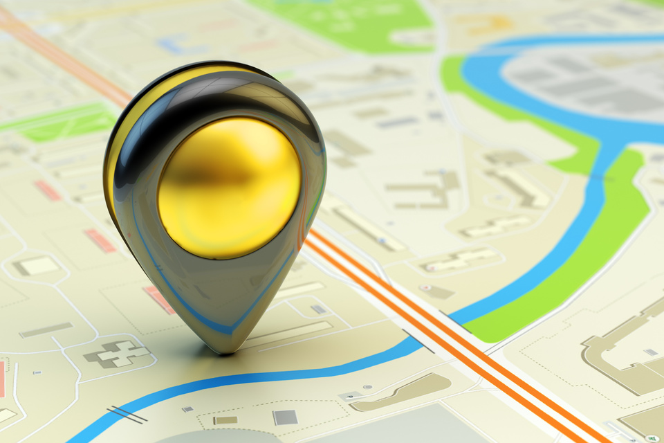 Travel destination, gps location and positioning concept